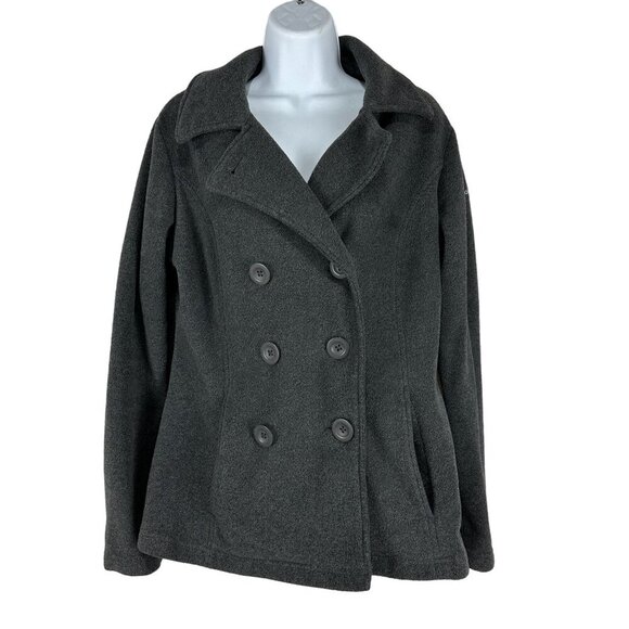Columbia Women's Double Breasted Pea Coat Size M Gray - Picture 1 of 8